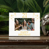 21st Birthday Photo Frame Gift For Her Or Him With Star Design